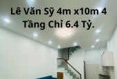 Bán Nhà Lê Văn Sỹ 40m2 Ngang 4m 4 Tầng Chỉ 6.4 Tỷ P13 Phú Nhuận.